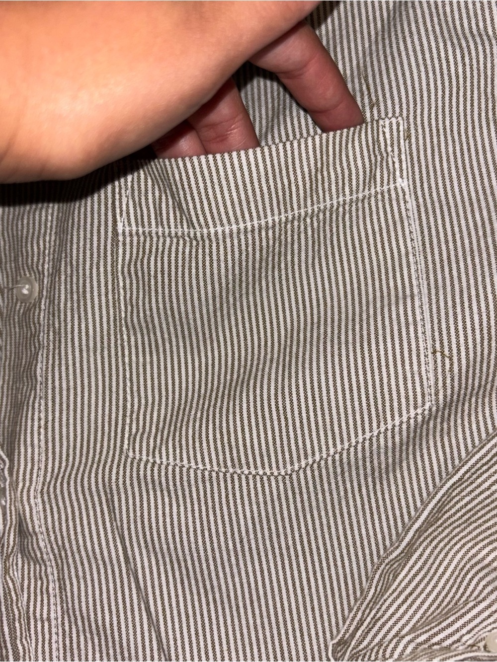Universal Thread Striped Button Up Shirt - Picture 3 of 6
